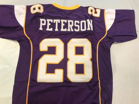 Adrian Peterson #28  Sewn Stitched Unsigned Jersey Size XL Cover