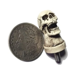 Skull Seat Bolt 1/4x20 fit Harley Hot Rat Street Rod Skeleton Made in USA 34TB - Picture 1 of 3
