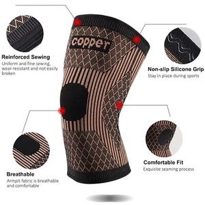 Copper Knee Support for Arthritis Women and Men XX-Large - Picture 1 of 8