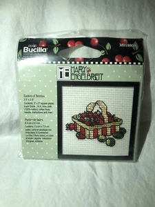 Cross Stitch Kit Basket Of Berries Mary Engelbreit Plaid Bucilla - Picture 1 of 4
