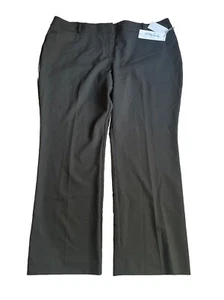 Liz Claiborne Pants Size 18 P Black AUDRA TROUSER Mid-Rise 6% Stretch Straight - Picture 1 of 9