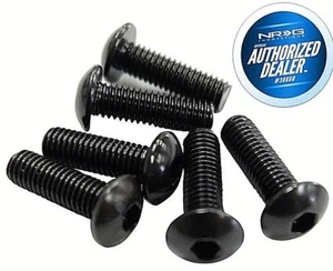 NEW NRG Upgrade Steering Wheel Screw Kit 6 piece BLACK + ALLEN KEY SWS-100BK - Picture 1 of 1