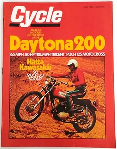 Cycle Magazine June 1970 Daytona 200, Hatta Kawasaki - Picture 1 of 5