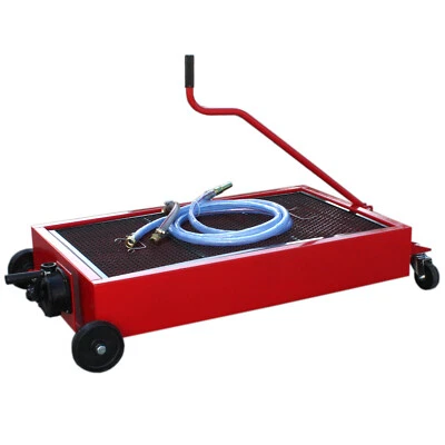 Heavy Duty Low Profile 17 Gallon Waste Oil Drain Pan Tank Steel Reservoir w/Pump - Image 1 of 3