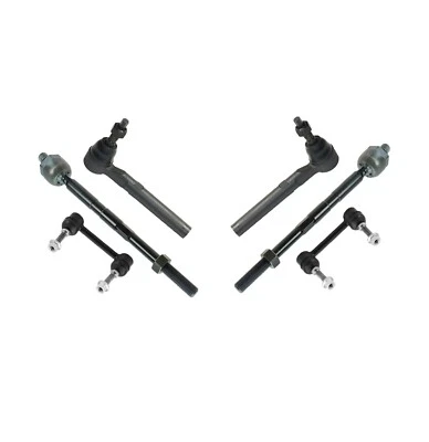 6 New Pc Inner Outer Tie Rod Ends Sway Bar Link Suspension Kit for Hummer H3 H3T - Image 1 of 4