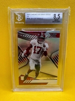 Jaylen Waddle 2021 Chronicles XR Draft Picks #185 Orange SP Rookie RC  BGS 8.5 - Image 1 of 2