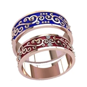 2 Paar Ehering Wachsmuster für Wachsausschmelzguss Schmuck/Wachse_KP110 - Bild 1 von 1