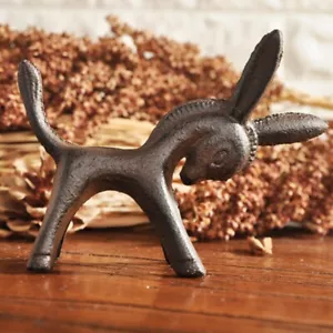 1X Cast Iron Donkey Ornament Retro Style Gift Office Art Home Living Room Decor - Picture 1 of 6