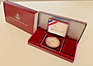 1988-S Proof Olympic Silver Dollar US Mint Commemorative Coin-In Mint Box - Picture 1 of 6