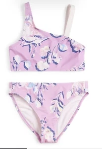 ID Ideology Girls 2-Pc. Bikini Rippling Rose Color Violet Tulle Size M (10-12)  - Picture 1 of 1