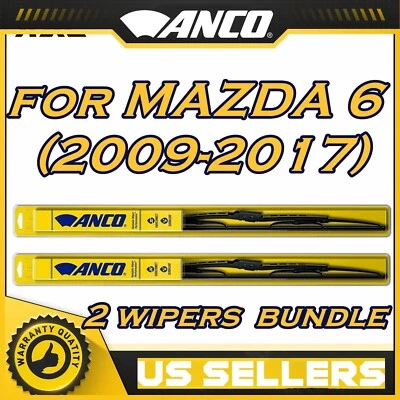 2 件 ANCO Wiper 刀片套装适用于 MAZDA 6 - (2009 - 2017)- 直接配对,正面 — 第 1/4 张图片