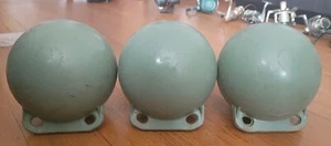 LOT OF 3 VINTAGE ROSENDAHL NORWAY ~ 200 MM (8") GREEN NAUTICAL BOAT MARKER BUOYS - Picture 1 of 5