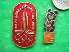 Moscow 1980 Summer Olympics  Mascot Misha + Handball / Soviet Rare Badges