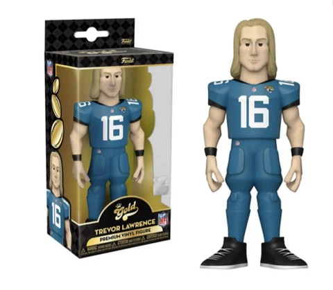 Funko Gold 5" Vinyl Figure Trevor Lawrence  NFL Jacksonville Jaguars New Cover