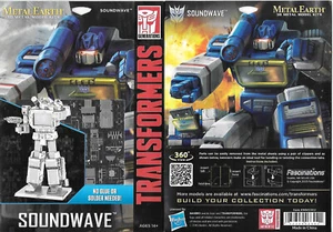 Transformers Soundwave Figura Metal Tierra 3-D Corte Láser Acero Modelo Kit SELLADO - Imagen 1 de 7