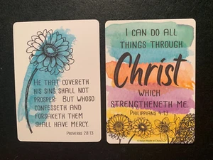 Scripture Card PROVERBS 28:13 Bible Scripture POCKET CARD - Picture 1 of 1