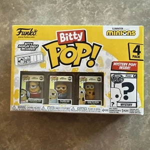Funko POP! Bitty Minions, paquete de 4, serie 3 (patinaje sobre ruedas Stuart) - Imagen 1 de 12