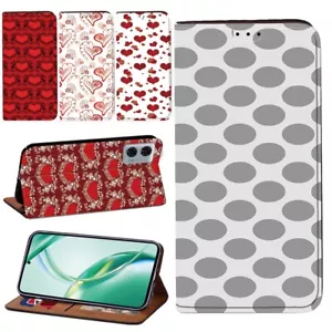 Leder Stand Cover Case für Motorola Moto E14/G24/G34/G35/G45/G55/G85/Edge 50 - Bild 1 von 29