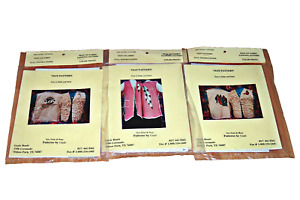 Gayle Benet Iron On VEST Patterns Lot 3 Easy Sew Paint & Wear Arts Crafts Combo