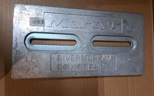 Martyr Boat Hull Anode CMDIVERZ Divers Dream Zinc 6" x 12" - Picture 1 of 6