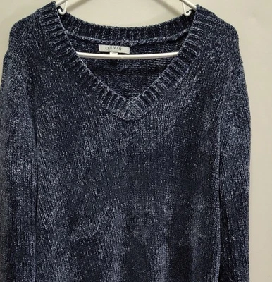 Orvis V-neck Chenille Pullover Womens Super Soft Cozy Cottagecore Sweater Size L - Image 1 of 4