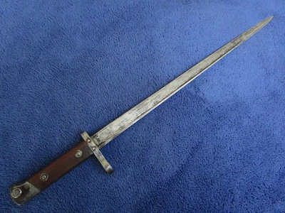 VERY RARE ORIGINAL VINTAGE WW1 GREEK M1903 MAUSER BAYONET ST.GEORGE MARKING - Image 1 of 4