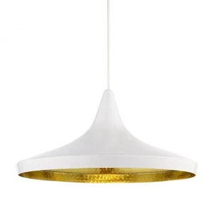 Lámpara colgante de techo LED ancha Tom Dixon Beat, blanca. Nuevo, sin caja PVP £499 - Imagen 1 de 5