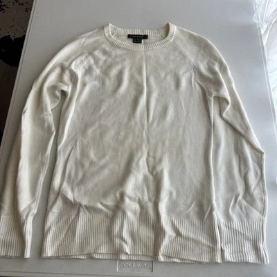 French Connection Womens Pearl Embellished Cream Knit Sweater Size Small S - Image 1 of 4