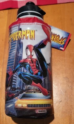Spider-Man Spiderman Vintage Marvel Plastic Wrapped Water Bottle 2005  - Image 1 of 4