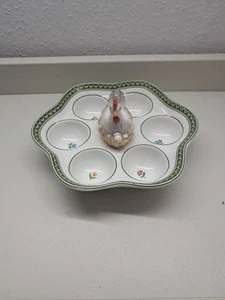 VILLEROY BOCH V&B Farmer Spring Eierteller mit Huhn Platte für 6 Eier 20cm  - Bild 1 von 4
