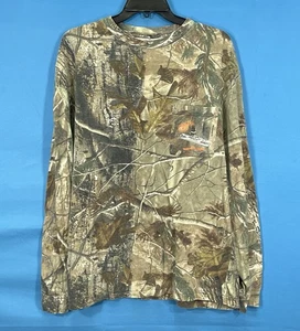 Vtg LIBERTY Realtree Camouflage BP HAZARD HUNT Long Sleeve HUNTING T-Shirt Sz L - Picture 1 of 6