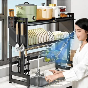 Küche Aufbewahrungsschrank Stahl Abtropffläche über der Spüle Abtropfgestell - Bild 1 von 21