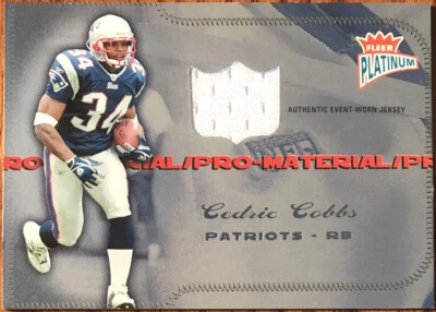 2004 Fleer Platinum Pro Material Jerseys Cedric Cobbs PM-CC #’d 073/250 - Image 1 of 2