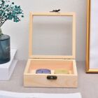 Small Wooden Gift Box with Hinged Lid Natural and Functional Storage Solution