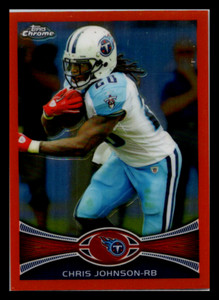 2012 Topps Chrome Orange Refractors Chris Johnson #44 Tennessee Titans
