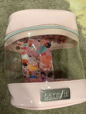 BOLSA DE COSMÉTICOS DE MAQUILLAJE ROSA BENEFICIOS SAN FRANCISCO TRANSPARENTE VER A TRAVÉS NUEVA AUTÉNTICA Foto 1 de 4