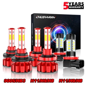 For Nissan Maxima 2009-2014 6PC LED Headlight Hi/Lo Fog Light Bulbs Combo Kit - Picture 1 of 13