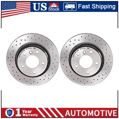 Rotor de freno de disco trasero Brembo 2x para BMW 323Ci 2000-2000 PZ Foto 1 de 3