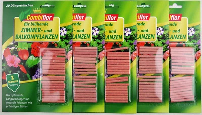 100 St. Blühpflanzen Düngestäbchen, Dünger Langzeitwirkung, Combiflor NPK 14+7+8
