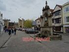 PHOTO  THE MARKET PLACE IN WELLS WITH THE MARKET CROSS AND FOUNTAIN ON THE RIGHT
