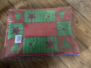 Duni Placemats Premium Quality x 100.Size 30 x 40 cm XmasFestive Moment design - Picture 1 of 3