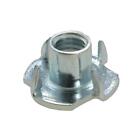 Qty 500 Tee Nut M8 (8mm) Zinc Plated 4 Prong T Nut Blind Timber Wood