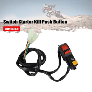 Universal Handlebar Switch Starter Kill Push ON OFF Button Motorcycle Scooter - Bild 1 von 5