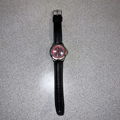 Atlanta Braves Men's Watch With Genuine Leather Band MLB 1998 Non-working - Image 1 of 4
