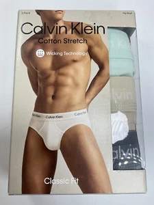 Calvin Klein Cotton Stretch Hüftslip Unterwäsche Classic Fit 3er Pack Herren X Large - Bild 1 von 4