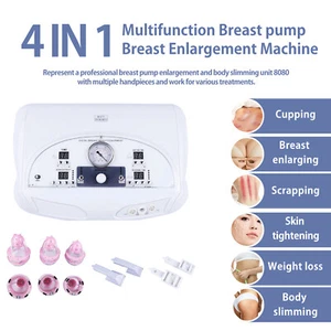 Bomba de aumento de senos 4 en 1 aspiradora modelado corporal adelgazante máquina de belleza de senos - Imagen 1 de 12
