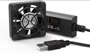 ELUTENG Mini 40mm 5V USB Fan Desk PC Fans with L/M/H 3 Adjustable Speed Portable - Photo 1/8
