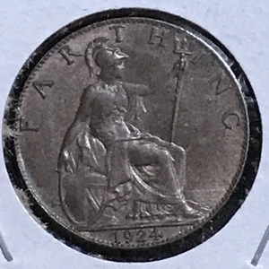 Great Britain Farthing KM 808.2 Gem Bn Unc 1924 - Picture 1 of 2