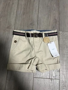 NEW - Mango MNG - Khaki Bermuda Shorts - 3/4 Years NWT - Picture 1 of 5