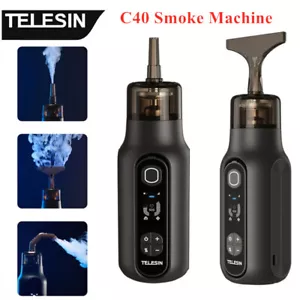 TELESIN C40 40W Handheld Fog Machine Portable Smoke Machine Remote Control Fog - Picture 1 of 6
